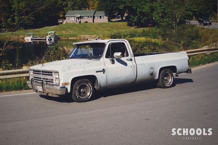 White/silver square body